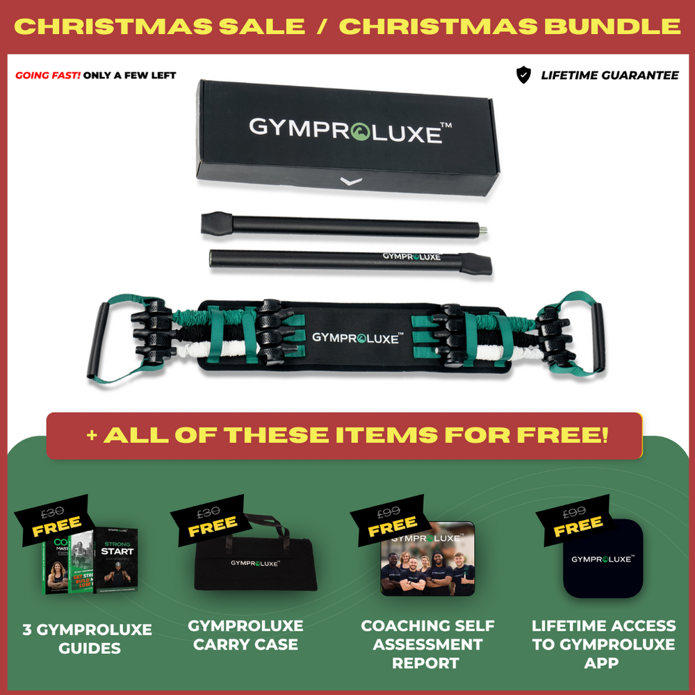 GYMPROLUXE Band and Bar set 2.0 + App (Xmas Bundle)